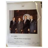 Photographs of Historical Figures Including Facsimile Autographed Pictures - George Bush, Gerald Ford