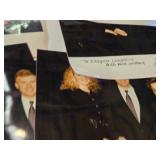 Lot of Political Memorabilia Photos with Facsimile Autographs - Ronald Reagan, Obama, Dan Quayle