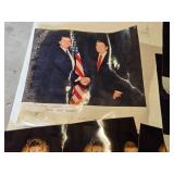 Lot of Political Memorabilia Photos with Facsimile Autographs - Ronald Reagan, Obama, Dan Quayle