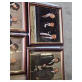 Framed Autographed Photographs Including Politicians and Business Figures with Facsimile Autos
