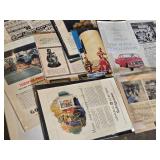Lot of Vintage Advertisements including Marlboro Gear, Chevrolet 1960, and Fatima Cigarettes