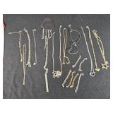 Assorted Costume Jewelry Lot including Necklaces, Bracelets, and Pendants
