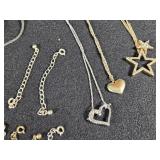 Assorted Costume Jewelry Lot including Necklaces, Bracelets, and Pendants