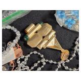 Lot of Jewelry and Craft Supplies including Beads, Bracelets, and Earrings