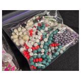Assorted Jewelry and Beads Lot including Necklaces, Bracelets, and Loose Beads
