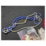Assorted Jewelry and Beads Lot including Necklaces, Bracelets, and Loose Beads