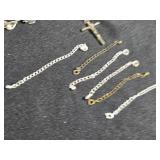 Assorted Jewelry including Necklaces, Bracelets, and Rosary