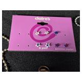 Lot of Jewelry and Accessories including Cross Pendants, Rosaries, and Earrings