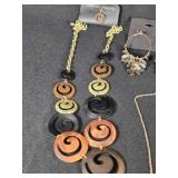 Lot of Fashion Jewelry Including Necklaces and Earrings, Plus Bracelet and Chains