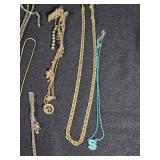 Various Jewelry Items including Adult Face Mask Extension Lanyards and Necklaces