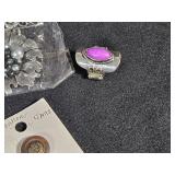 Assorted Jewelry and Accessories including La Mode Fashion Accessories, Dritz Buttons, and Various Earrings and Brooches