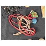 Assorted Jewelry and Accessories including La Mode Fashion Accessories, Dritz Buttons, and Various Earrings and Brooches