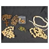Lot of Assorted Beaded and Shell Jewelry and Accessories