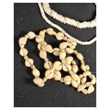 Lot of Assorted Beaded and Shell Jewelry and Accessories