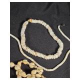 Lot of Assorted Beaded and Shell Jewelry and Accessories