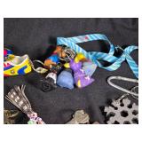 Lot of Keychains and Accessories Including Valleyfair, American Heart Association, and Ecuador Shoe Keychains