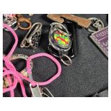 Lot of Keychains and Accessories Including Valleyfair, American Heart Association, and Ecuador Shoe Keychains