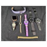 Lot of Watches Including Apple Watch Series 5 44mm, Armitron, and Geneva All Untested