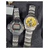 Lot of Watches, Including Fossil and Timex All Untested