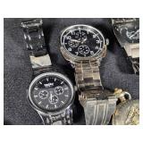 Lot of Mixed Watches including Timex, Fossil, and More - Most Parts Only, All Untested