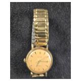 Timex Self-Wind Watch with Gold Tone Bezel - Untested