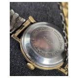 Timex Self-Wind Watch with Gold Tone Bezel - Untested