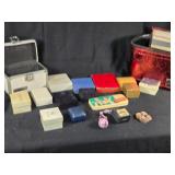 Collection of Vintage Jewelry Boxes and Storage Cases