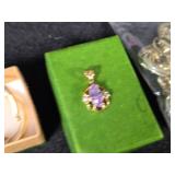 Assorted Jewelry and Accessories Lot including Hickok Sterling Silver Belt Buckle, Watch, and Pendant