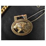 Necklaces Including Dog and Fleur-de-lis and Jaguar