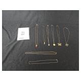 Necklaces: Heart, Star, Butterfly