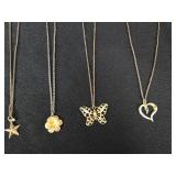 Necklaces: Heart, Star, Butterfly