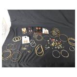 Huge Lot of Earrings Including Hoop Earrings