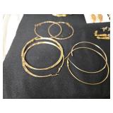 Huge Lot of Earrings Including Hoop Earrings
