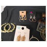Huge Lot of Earrings Including Hoop Earrings