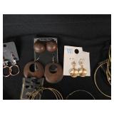 Huge Lot of Earrings Including Hoop Earrings