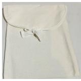 Cozy Earth Canvas Tote Bags with Tan Leather Handles and a soft cream pouch