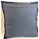 Throw Pillows - 3-Pack - Navy Knit Braided, Mountain Stripe, Geometric Bronze Pattern