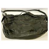 Deena & Ozzy Pebbled Leather Shoulder Bag - Black