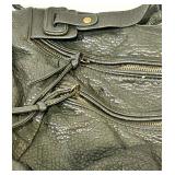 Deena & Ozzy Pebbled Leather Shoulder Bag - Black