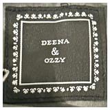 Deena & Ozzy Pebbled Leather Shoulder Bag - Black