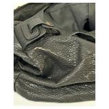 Deena & Ozzy Pebbled Leather Shoulder Bag - Black