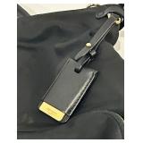 Trumi Canvas Backpack Purse - Black with Gold-Tone Hardware