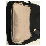 Trumi Canvas Backpack Purse - Black with Gold-Tone Hardware