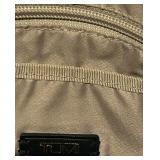 Trumi Canvas Backpack Purse - Black with Gold-Tone Hardware