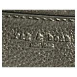 Black Leather Waist Bag - Dual Zipper Compartments & Adjustable Crossbody Strap