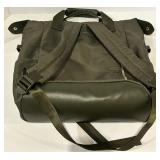 Backpack - Black Nylon with Front Zip Pocket