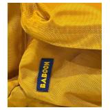 Baboon Backpack - Yellow, Front Pocket, Zippered Main Compartment