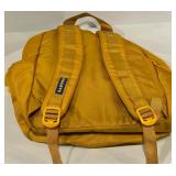 Baboon Backpack - Yellow, Front Pocket, Zippered Main Compartment