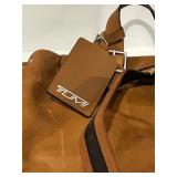 Tumi Backpack Brown Leather - Front Pockets & APW Patch