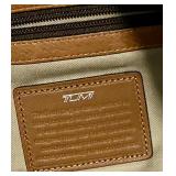 Tumi Backpack Brown Leather - Front Pockets & APW Patch